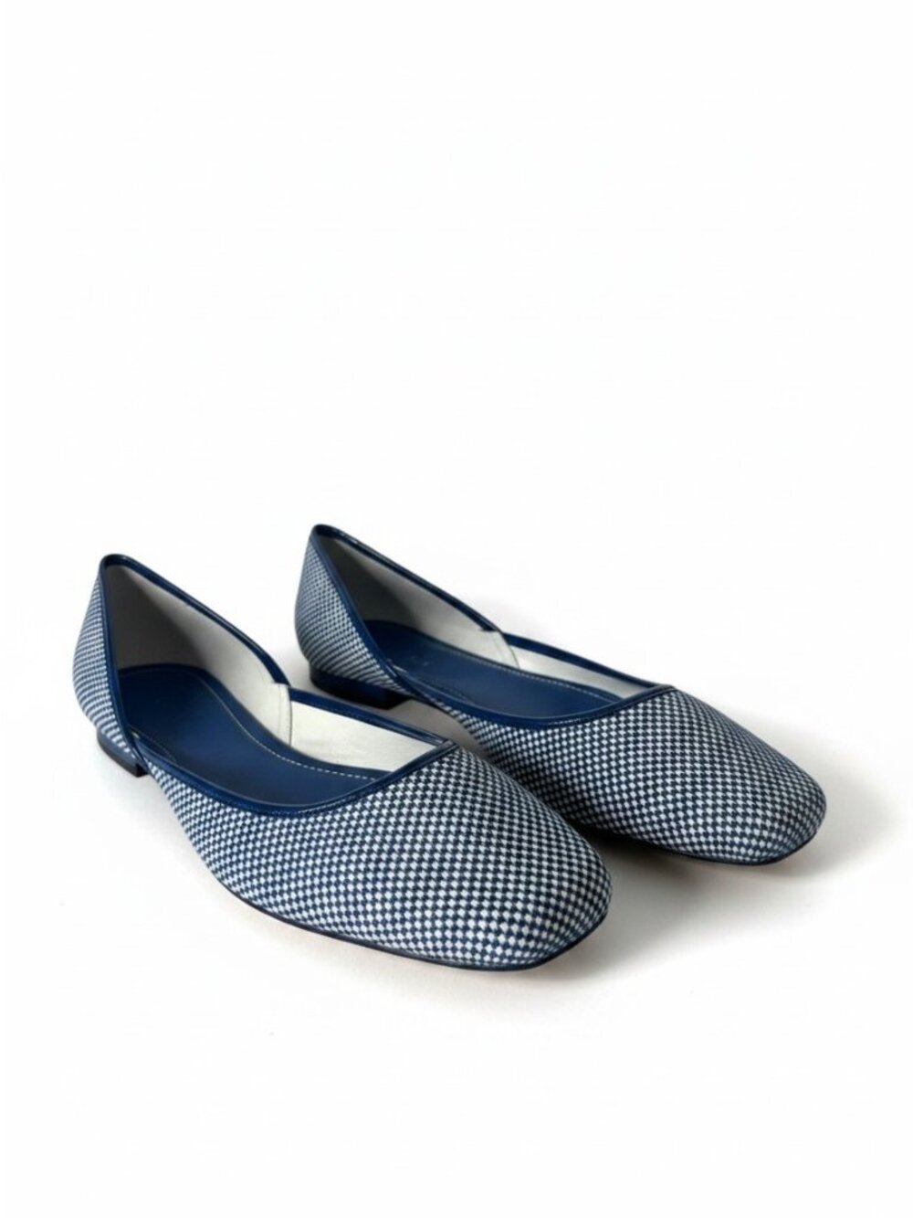 Hogan Scarpe Ballet Flats Coquette Shoes Donna Blue White Womens EU 39 US 9 NIB